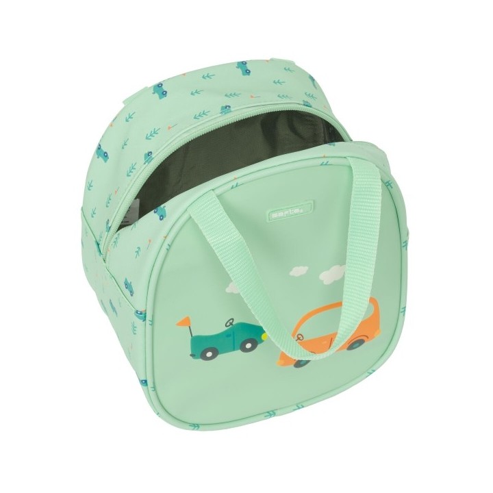 Sac glacière goûter Safta Voitures Vert 19 x 22 x 14 cm