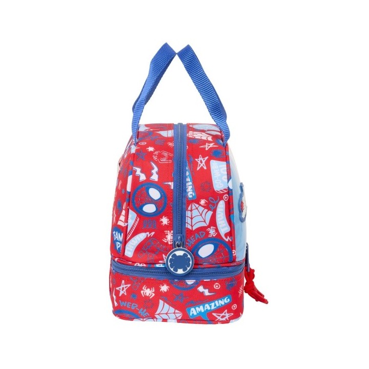 Sac à goûter Spider Man Rescue Bleu Rouge 20 x 20 x 15 cm