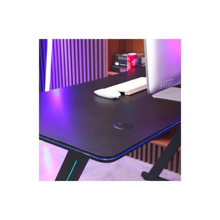 Bureau gaming AMSTRAD AMS DESK120Z LED AURA