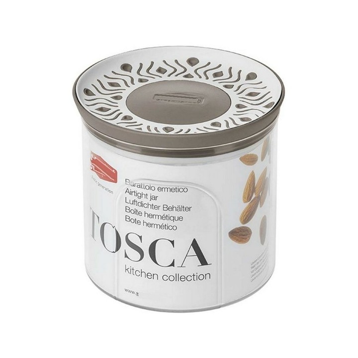 Boîte Stefanplast STF923 11,7 x 11 x 11,7 cm Beige Plastique 700 ml