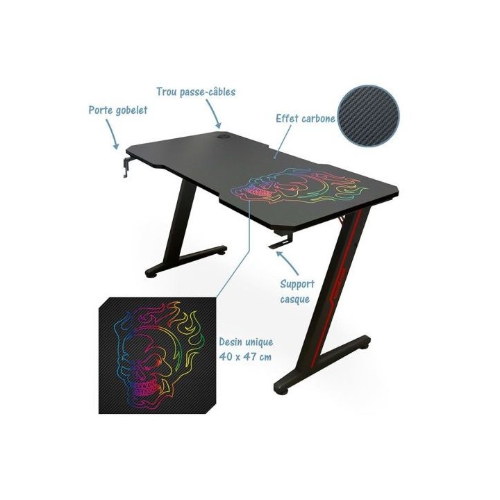 Bureau gaming AMSTRAD DESK120Z SKRAINBOW