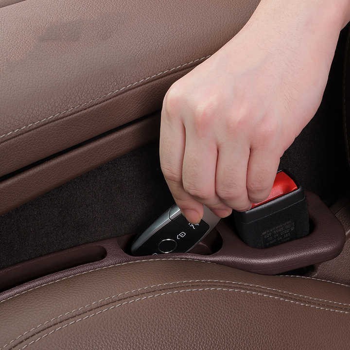 Rangement Latéral pour Siège de Voiture – Bouchon Anti Chute Multifonction Universel avec Fente de Rangement