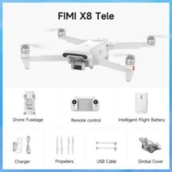 Drone FIMI X8 Tele Professionnel 4K 60FPS – Caméra 48MP