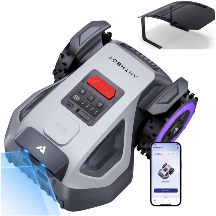 ANTHBOT M5 Robot Tondeuse Sans Fil RTK 500 m²