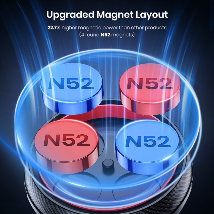 TOPK magnetic car phone holder 360 degrees