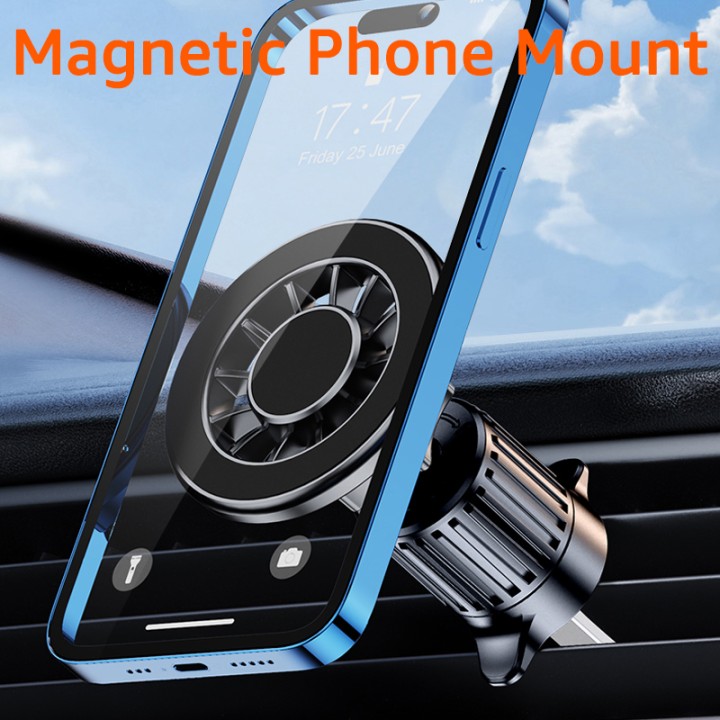Support téléphone voiture magnétique compact