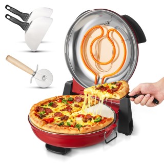 Four à pizza VEVOR 1200 W - rouge