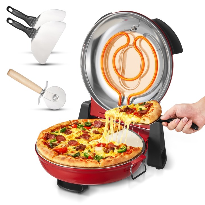 VEVOR 1200 W pizza oven - red