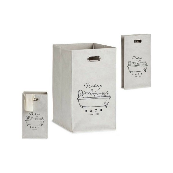 Panier Multi usages Berilo Relax Bath Blanc Carton 60 L 35 x 57 x 35 cm Pliable