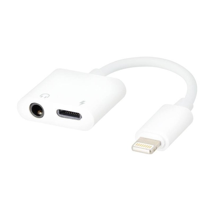 Adaptateur Lightning / USB-C et Jack EDENWOOD Blanc
