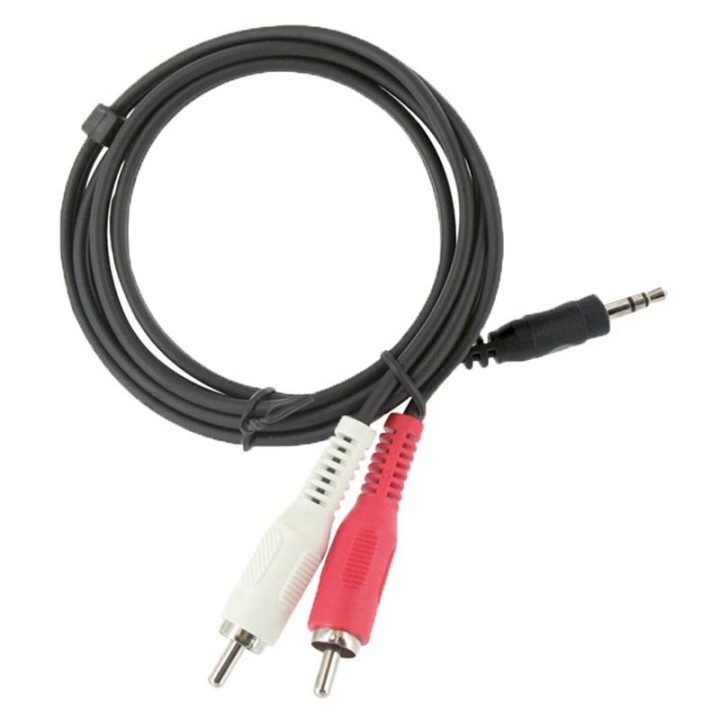 Câble EDENWOOD JACK 3,5 / 2 RCA Noir 3 mètres