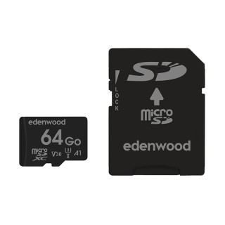 Carte Mémoire micro SD 64 Go EDENWOOD + Adaptateur – Grande Capacité et Polyvalence