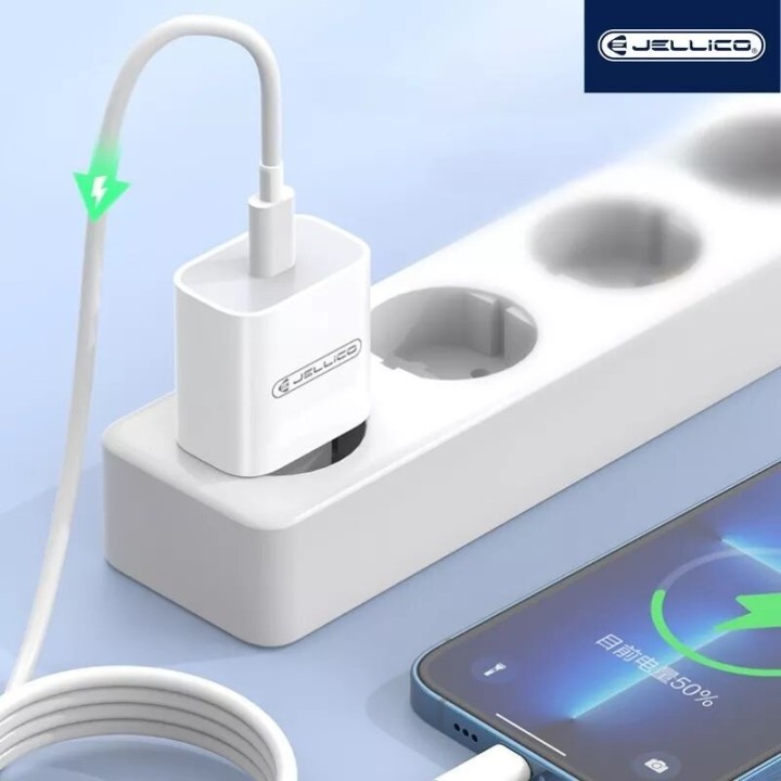 Adaptateur secteur Usb-C (20W) JELLICO AK180 blanc