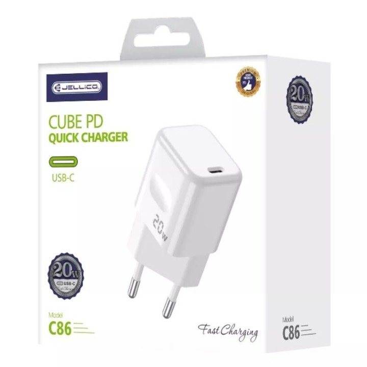 Adaptateur secteur Usb-C (20W) JELLICO C86 blanc