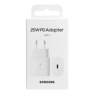 Adaptateur secteur Usb-C ORIGINAL Samsung 25W EP-TA800NWEGEU / EP-TA800EWE blanc