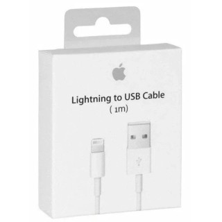 Cable Usb ORIGINAL Lightning 1 mètre Apple iPhone X/XS/XS MAX/XR/11... MD818ZM/A - MQUE2ZM/A - MXLY2ZM/A blanc