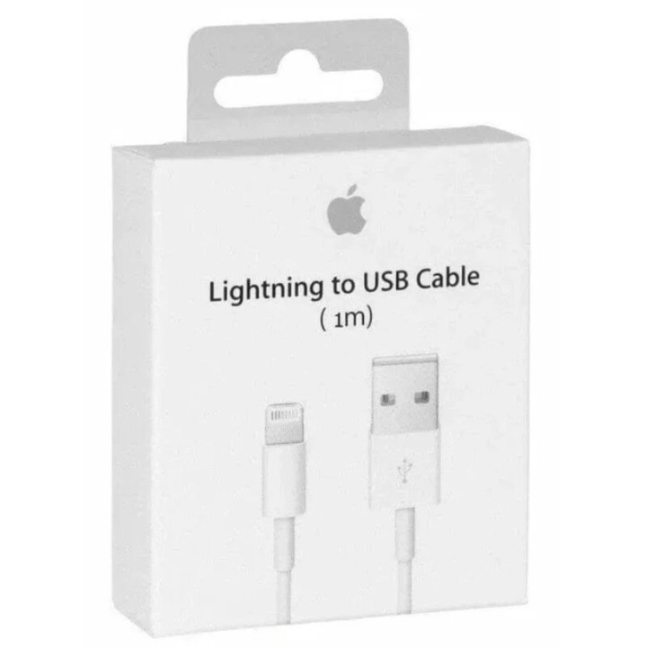 Cable Usb ORIGINAL Lightning 1 mètre Apple iPhone X/XS/XS MAX/XR/11... MD818ZM/A - MQUE2ZM/A - MXLY2ZM/A blanc