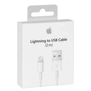 Cable Usb ORIGINAL Lightning 2 mètres Apple iPhone 5/5S/6 MD819ZM/A blanc