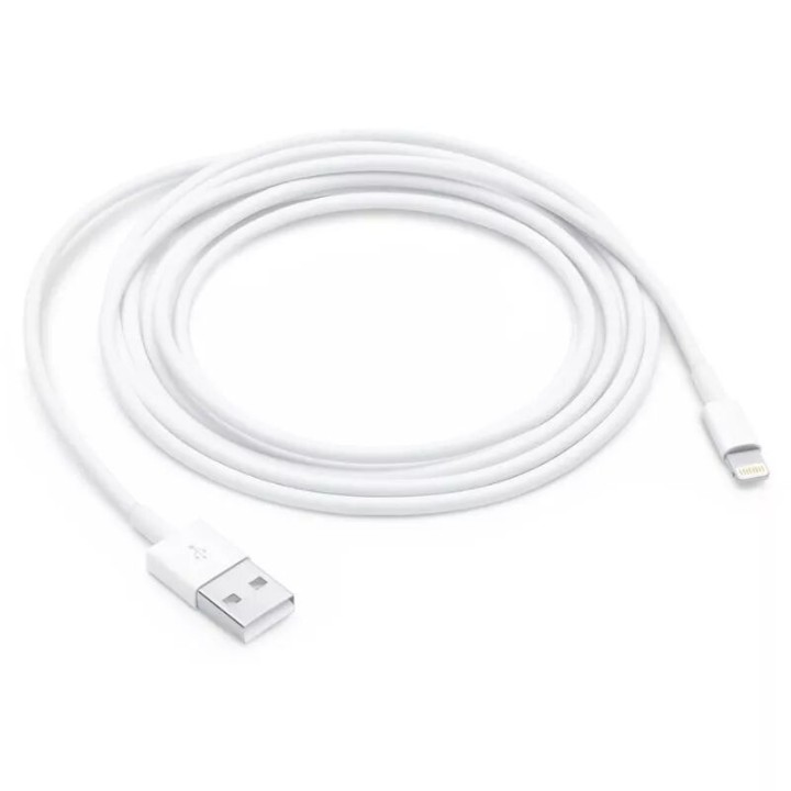 Cable Usb ORIGINAL Lightning 2 mètres Apple iPhone 5/5S/6 MD819ZM/A blanc