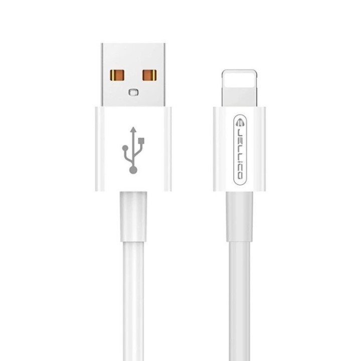 Cable Usb vers Lightning (3.1 A) 1 mètre JELLICO B1 blanc