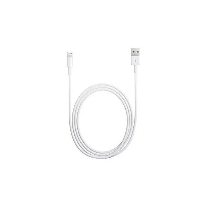 Cable Usb ORIGINAL Lightning 2 mètres Apple iPhone 5/5S/6/7/8 MD819ZM/A (Vrac) blanc
