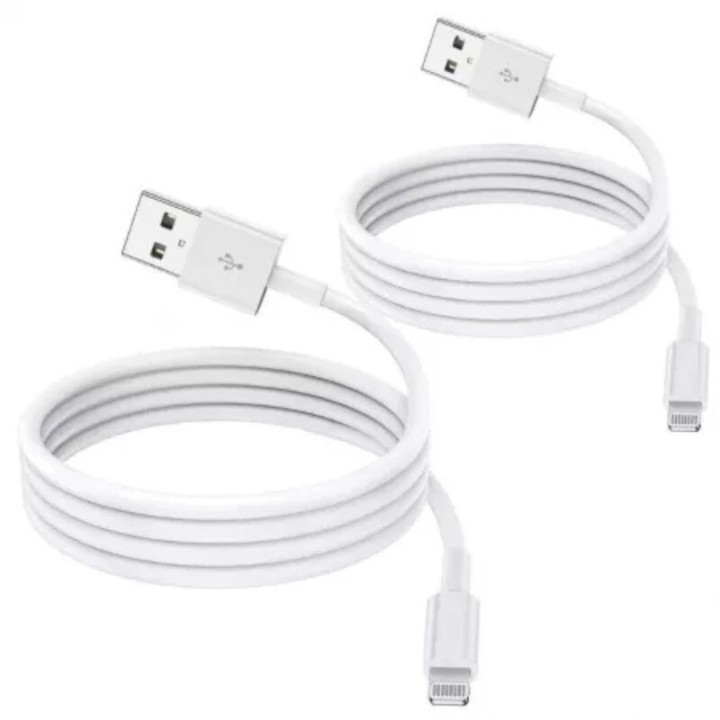 Cable Usb ORIGINAL Lightning 2 mètres Apple iPhone 5/5S/6/7/8 MD819ZM/A (Vrac) blanc