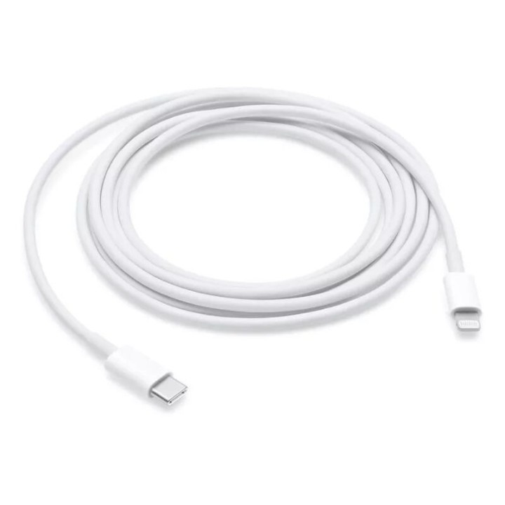 Cable Usb-C ORIGINAL Lightning 2 métres Apple iPhone MKQ42AM/A blanc