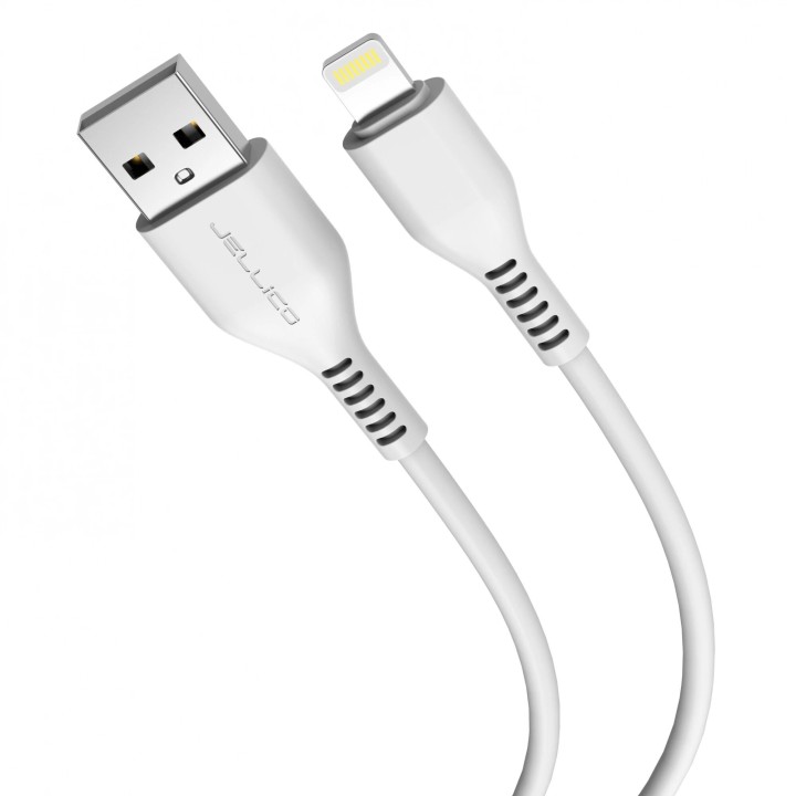 Cable Usb vers Lightning (3.1 A) 1 mètre JELLICO KDS-30 blanc