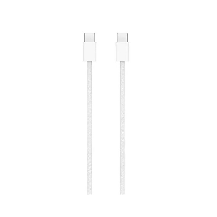 Cable Usb-C vers Usb-C ORIGINAL Apple iPhone 15 (1 métre) 60W MQKJ3ZM/A blanc