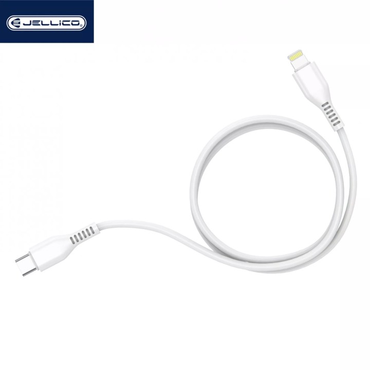 Cable Usb-C/Type C vers Lightning (20W) 1 mètre JELLICO KDS-30 blanc