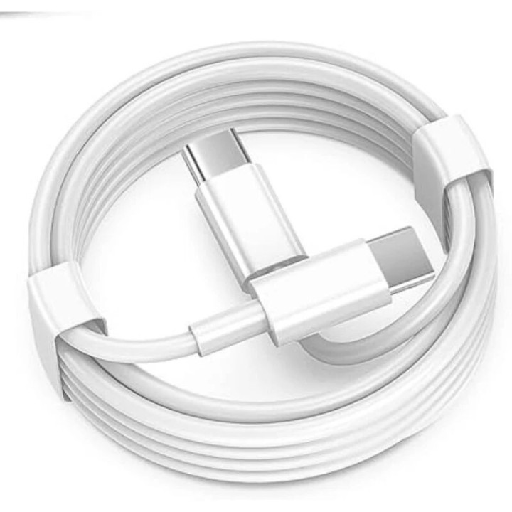 Cable Usb-C/Type C vers Usb-C/Type C ORIGINAL Apple iPhone 2 métres MLL82ZM/A (Vrac) blanc
