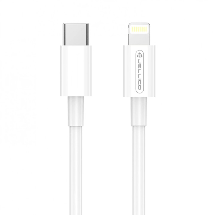 Cable Usb-C/Type C vers Lightning (3.1 A) 1 mètre JELLICO B1 blanc