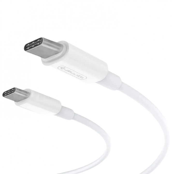 Adaptateur secteur Usb-C avec cable Usb-C/Type C vers Type C (20W) JELLICO AK180 Blanc