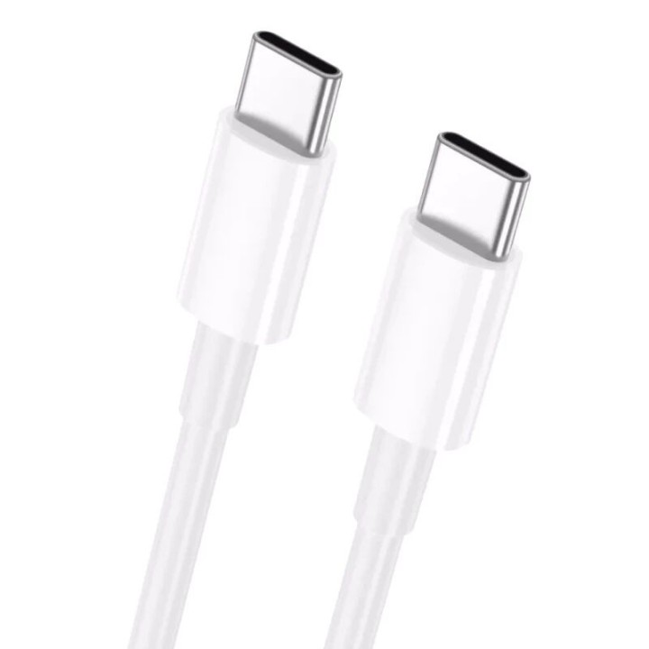 Cable Usb-C/Type C vers Usb-C/Type C (3.1A) 1 mètre JELLICO B1 blanc