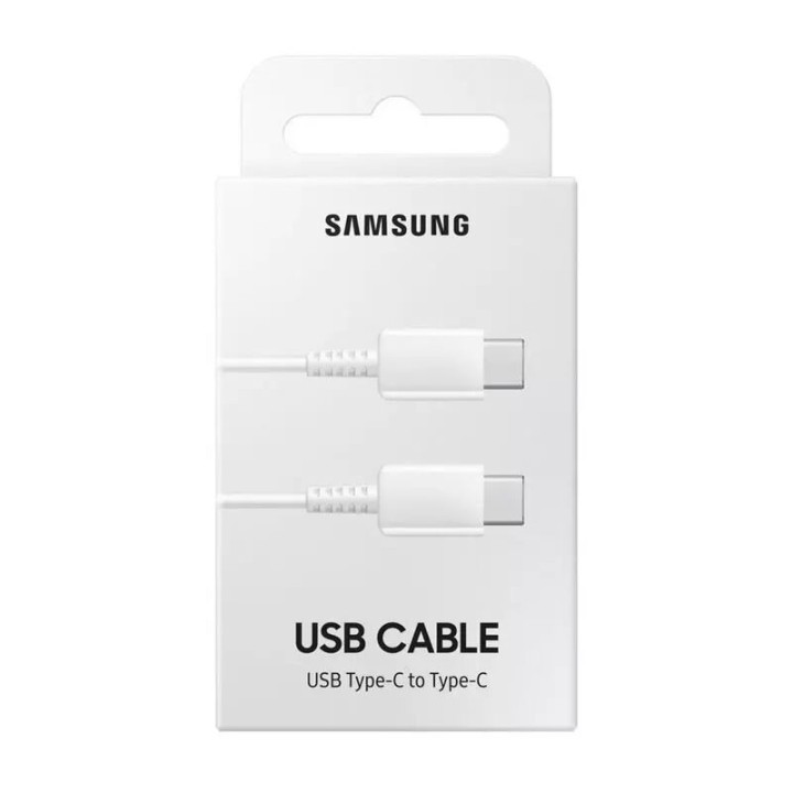 Cable Usb-C/Type C vers Usb-C/Type C ORIGINAL Samsung EP-DA705BWEGWW blanc