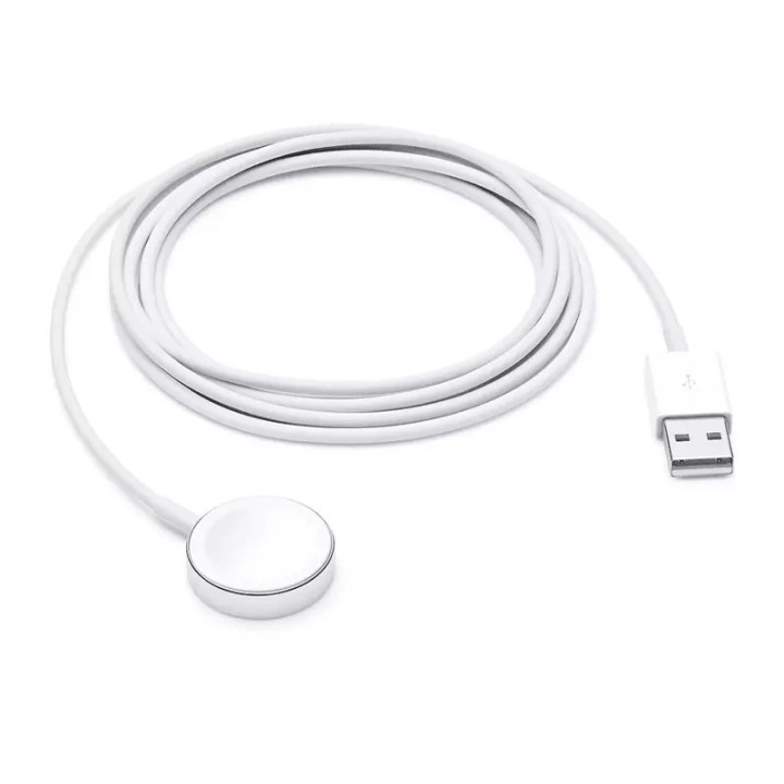 Cable de charge magnétique ORIGINAL 2 mètres Apple iWatch MX2F2ZM/A (Vrac) blanc