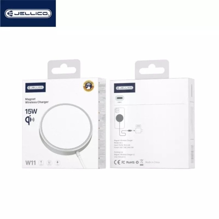 Chargeur à induction magnétique (15W) JELLICO W11 blanc