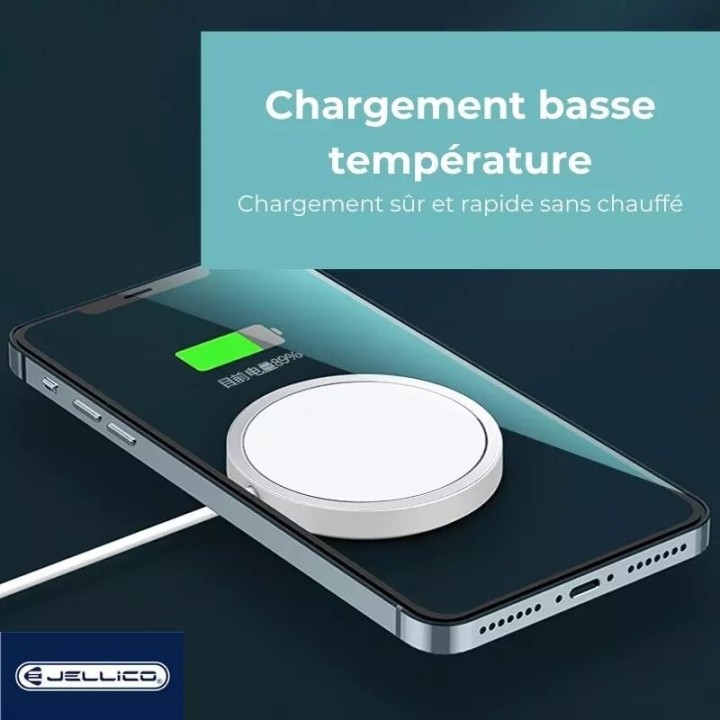 Chargeur à induction magnétique (15W) JELLICO W11 blanc