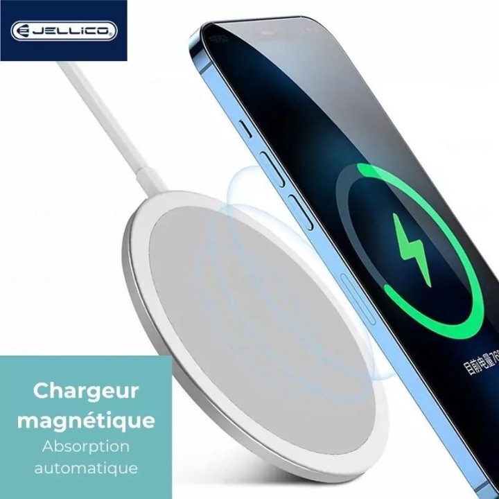 Chargeur à induction magnétique (15W) JELLICO W11 blanc