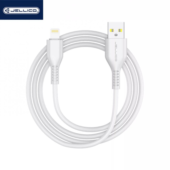Cable Usb vers Lightning (3.1 A) 2 mètres JELLICO KDS-32 blanc