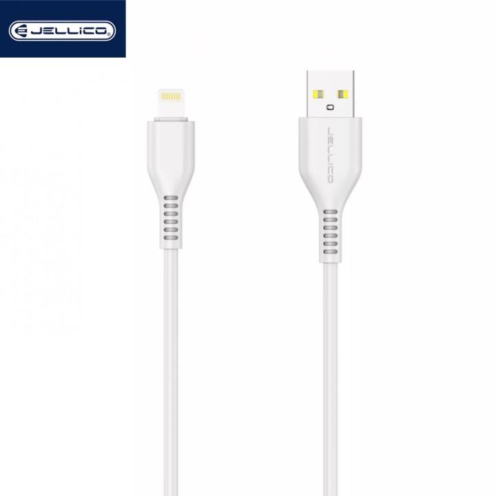 Cable Usb vers Lightning (3.1 A) 2 mètres JELLICO KDS-32 blanc