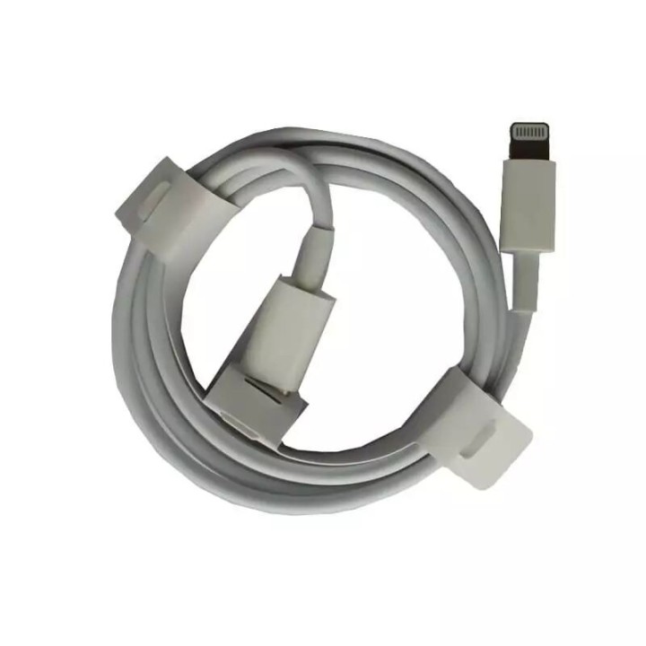Cable Usb-C vers Lightning ORIGINAL Apple iPhone 1 métre MX0K2ZM/A MQGJ2ZM/A/MM0A3ZM/A (Vrac) blanc