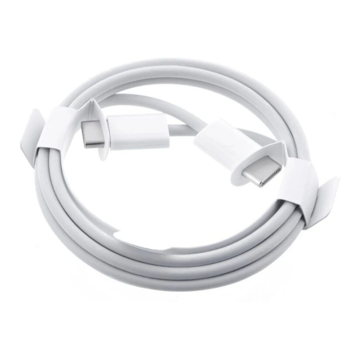 Cable Usb-C vers Usb-C ORIGINAL Apple iPhone 15 1 métre 60W MQKJ3ZM/A (Vrac) blanc