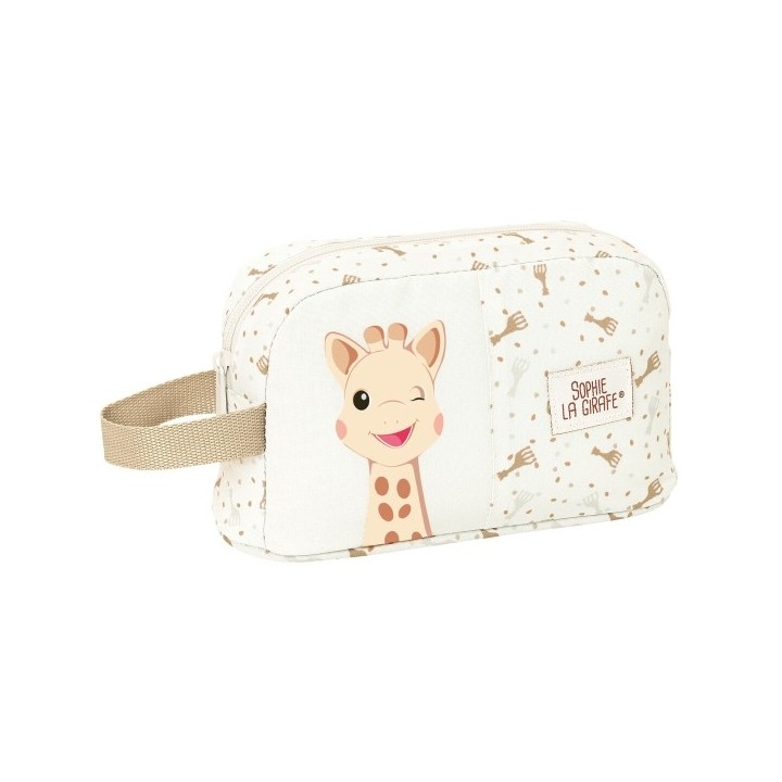 Porte petit déjeuner Thermique Sophie la Girafe Beige 21,5 x 12 x 6,5 cm