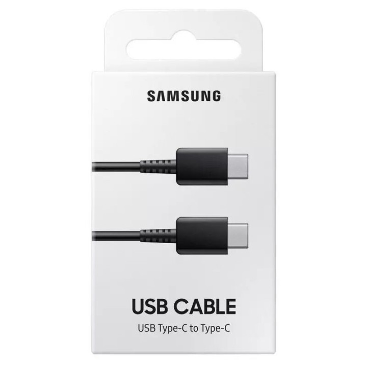 Cable Usb-C/Type C vers Usb-C/Type C ORIGINAL Samsung EP-DA705BBEGWW noir