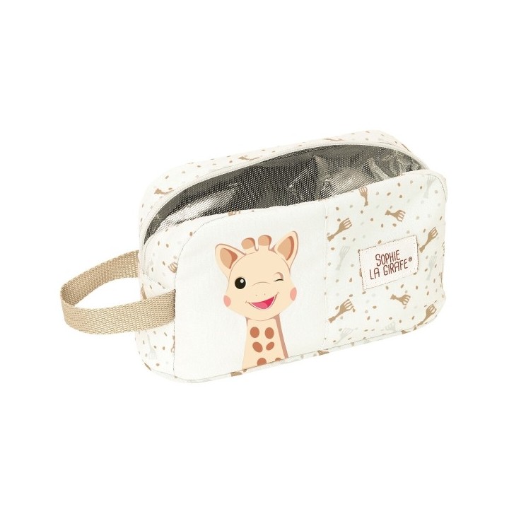 Porte petit déjeuner Thermique Sophie la Girafe Beige 21,5 x 12 x 6,5 cm