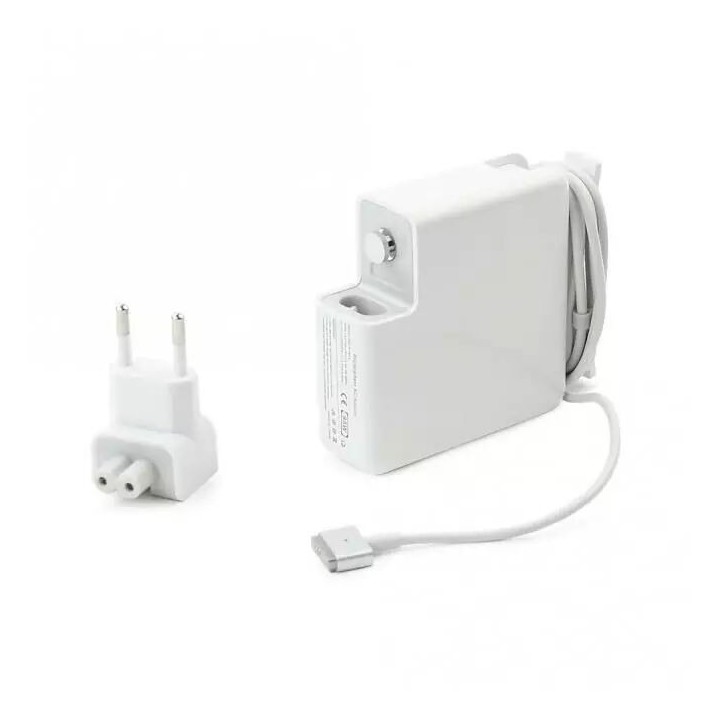 Chargeur secteur compatible Macbook Magsafe 2 A1436 45W blanc