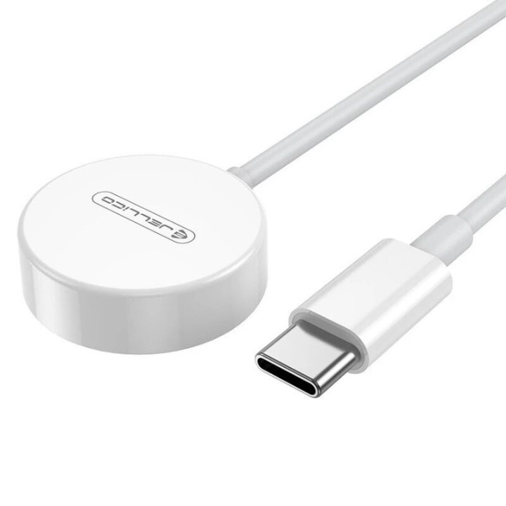 Chargeur à induction magnétique montre connectée / type C JELLICO W9 blanc