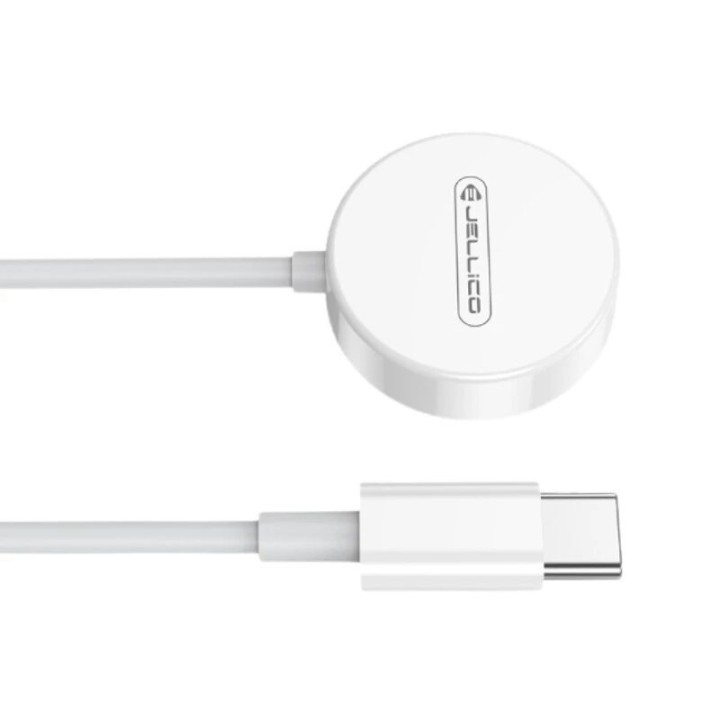 Chargeur à induction magnétique montre connectée / type C JELLICO W9 blanc