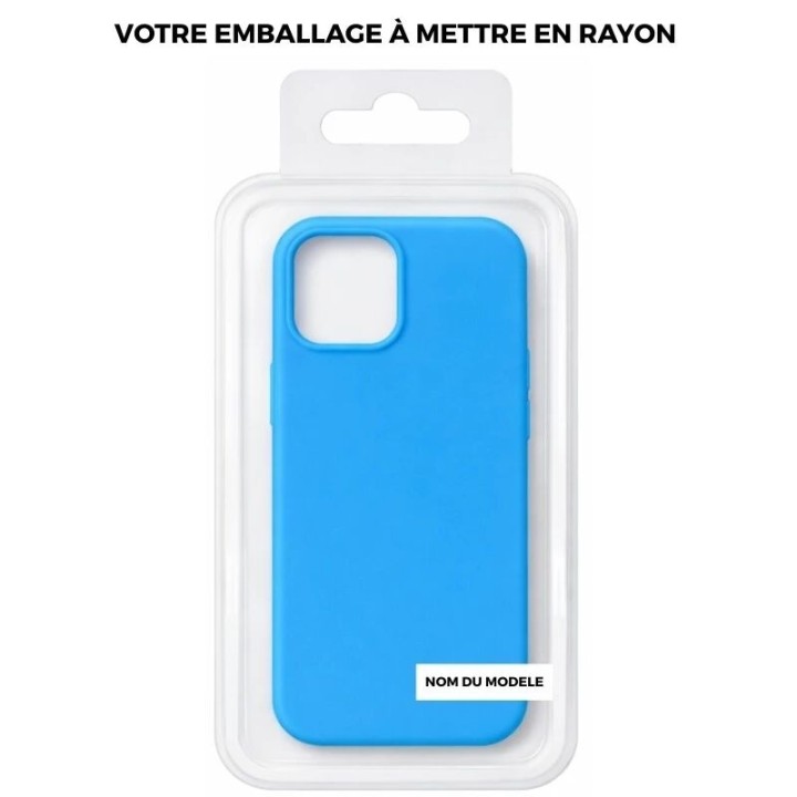 Coque PURE COLOR Pro iPhone 15 bleu